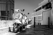 Vintage Vespas BW Version